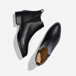 Nisolo Eva Everyday Chelsea Boot Black 9.5 NWT